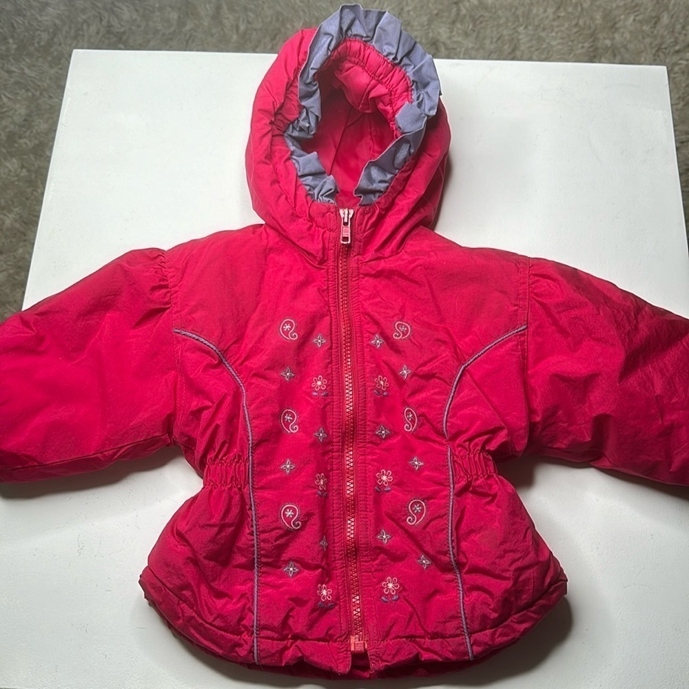 🧡Vintage 12m osh kosh b”gosh winter pink jacket made in India